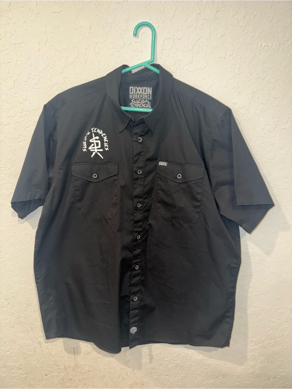Dixxon Flannel Co. x Suicidal Tendencies Workforce Short Sleeve Shirt Size 2xl